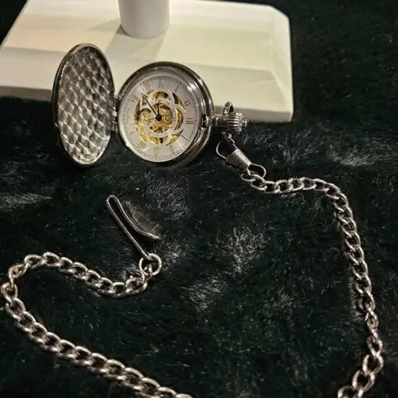 Kronos & Sohne skeleton dial pocket watch.